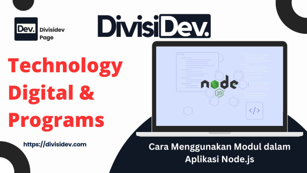Cara Menggunakan Modul dalam Aplikasi Node.js